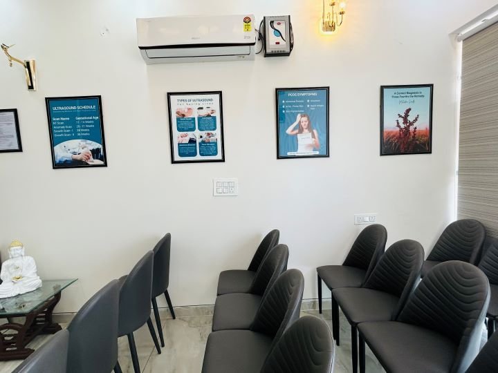 Patient waiting area at Stellar Diagnostic Centre