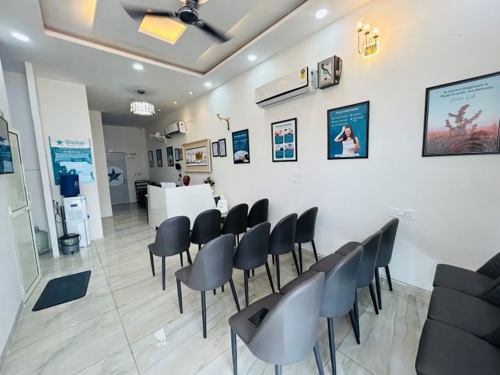 Reception area at Stellar Diagnostic Centre Kharar